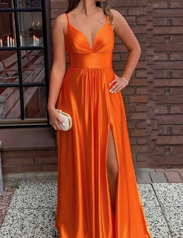 Rochie lunga SHEIN, portocaliu