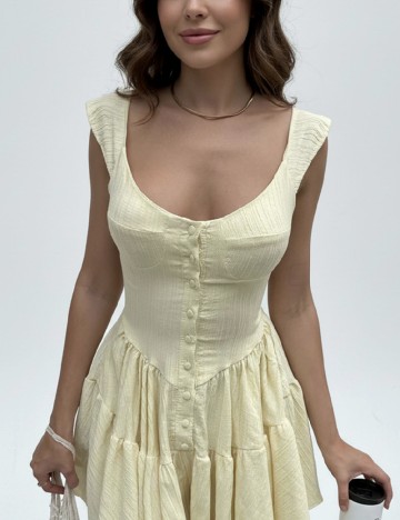 Rochie scurta SHEIN, verde deschis