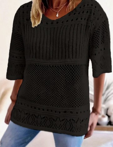 Bluza SHEIN CURVE, negru