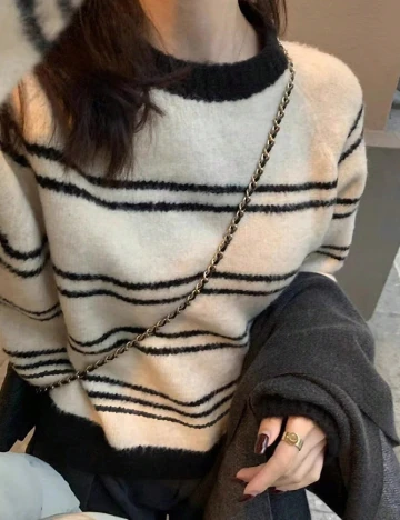 Pulover Alicedudu, bej/negru