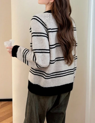 Pulover Alicedudu, bej/negru