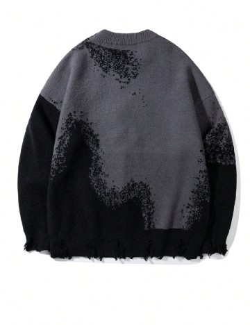 Bluza SHEIN, gri/negru