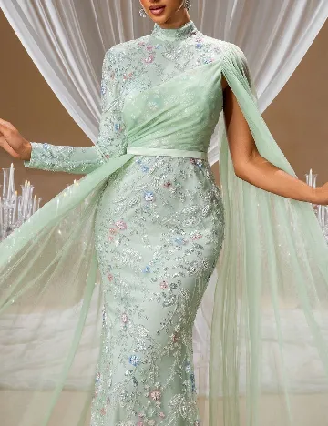 Rochie lunga Giforu, verde