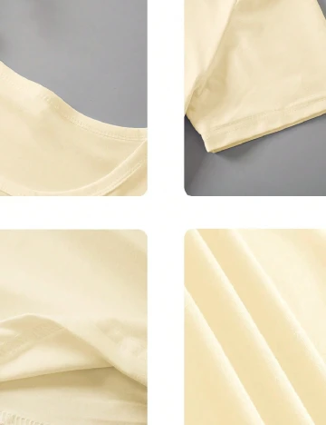 Tricou SHEIN CURVE, crem