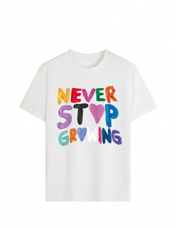 Tricou Oversize SHEIN, alb