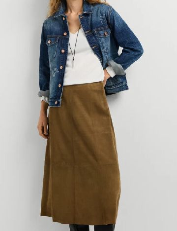 Fusta Pepe Jeans, maro