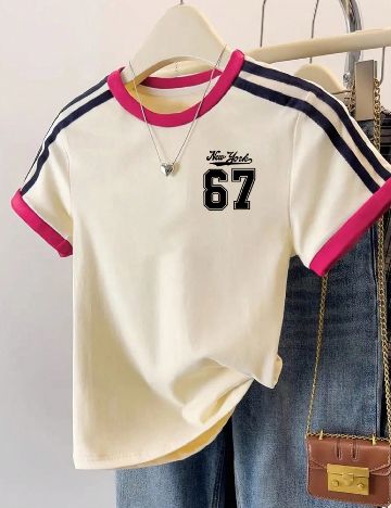 Tricou SHEIN, crem
