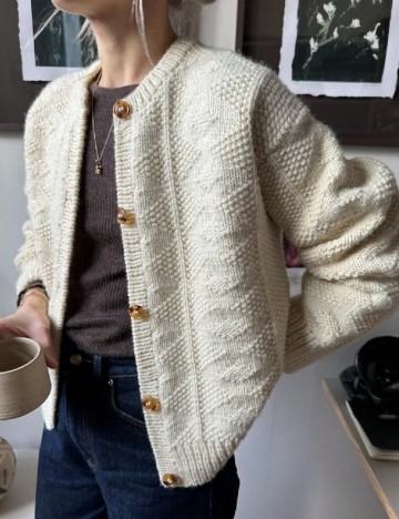 Cardigan SHEIN, bej