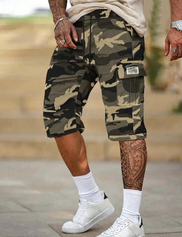 Pantaloni scurti SHEIN, army