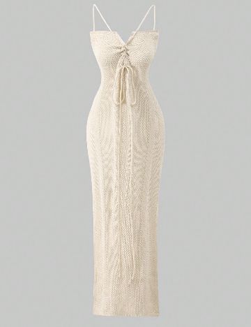 Rochie lunga SHEIN, crem