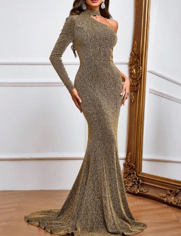 Rochie lunga SHEIN, auriu