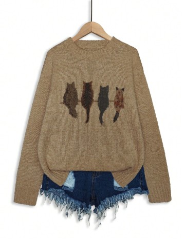 Pulover SHEIN, maro