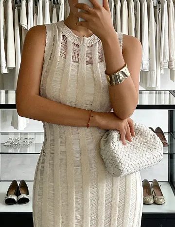 Rochie lunga SHEIN, crem