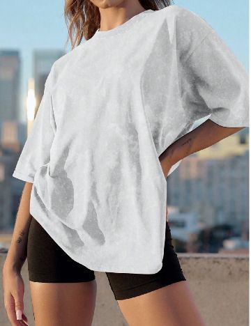 Tricou SHEIN, gri deschis