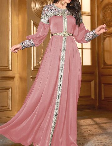 Rochie lunga Toleen, roz