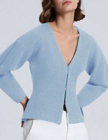 Cardigan SHEIN, bleu