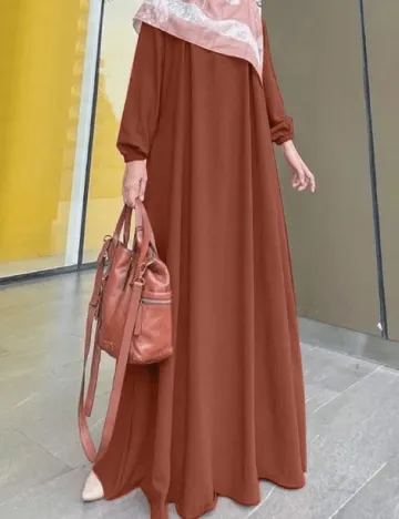 Rochie lunga SHEIN, maro