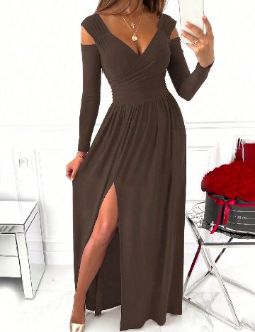 Rochie lunga SHEIN, maro