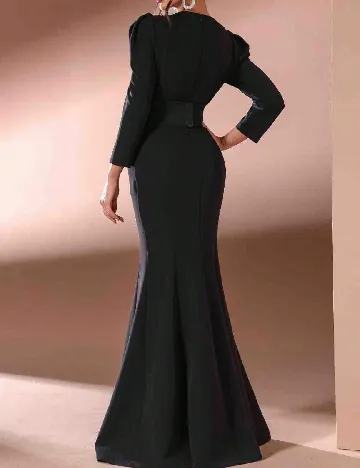Rochie lunga Toleen, negru