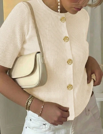 Cardigan SHEIN, crem