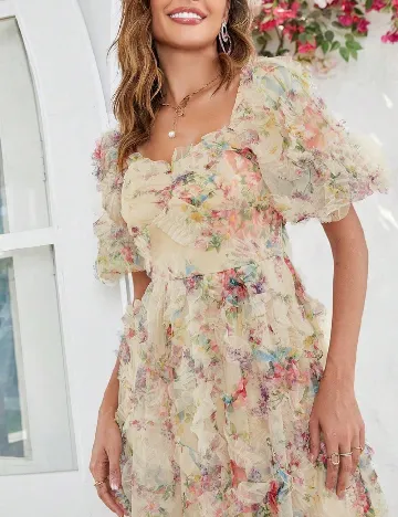 Rochie lunga Toleen, mix culori
