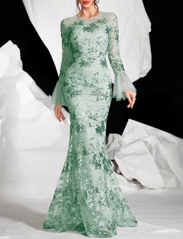 Rochie lunga SHEIN, verde