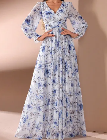 Rochie lunga Toleen, floral print