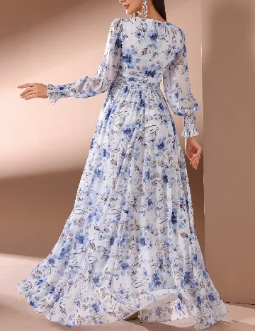 Rochie lunga Toleen, floral print