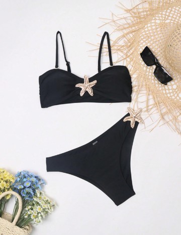 Costum de baie SHEIN, negru