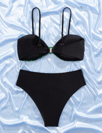 Costum de baie SHEIN, verde