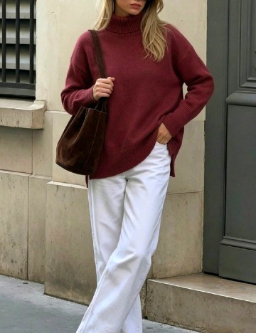 Pulover Oversize SHEIN, visiniu