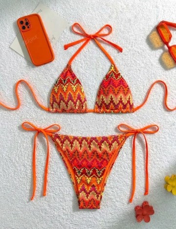 Costum de baie SHEIN, portocaliu