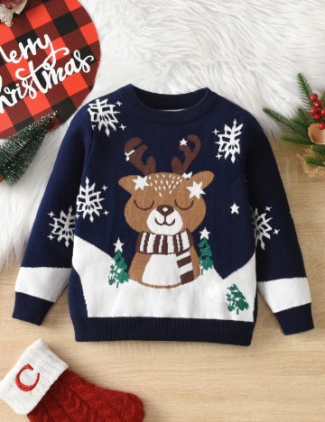 Pulover Shein Kids, bleumarin