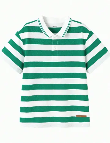 Tricou Balabala, verde/alb