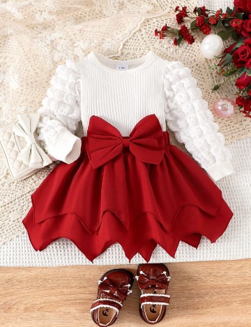 Compleu Shein Kids, rosu/alb