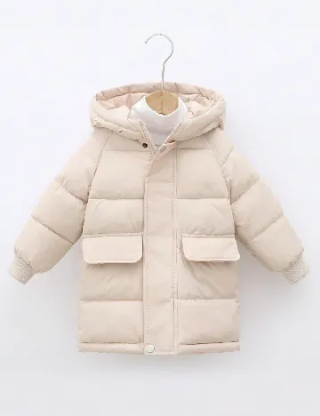 Geaca Shein Kids, crem