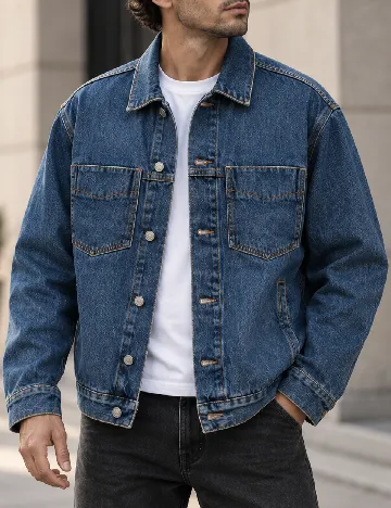 Jacheta Pepe Jeans, albastru