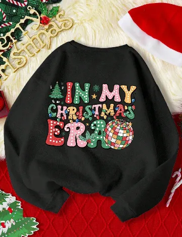 Bluza Shein Kids, negru