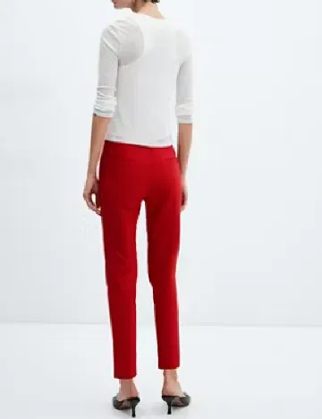 Pantaloni Mango, rosu