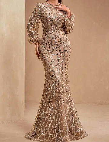 Rochie lunga AMILUCK, maro