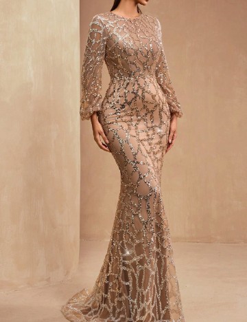 Rochie lunga AMILUCK, maro