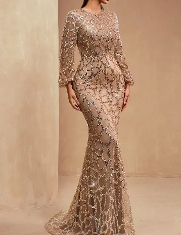 Rochie lunga AMILUCK, maro