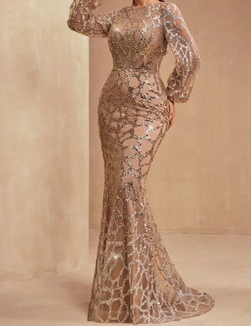 Rochie lunga AMILUCK, maro