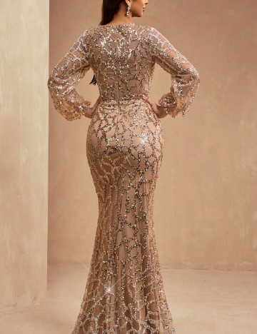 Rochie lunga AMILUCK, maro