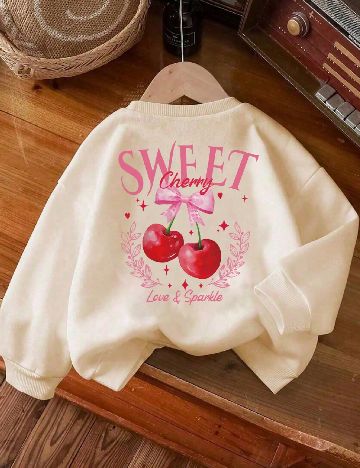 Bluza Shein Kids, crem