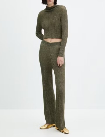 Pantaloni Mango, verde