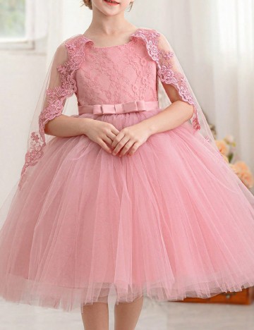 Rochie Shein Kids, roz pudra
