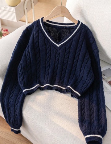 Pulover Shein Kids, bleumarin