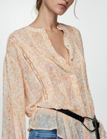 Camasa Mango, floral print