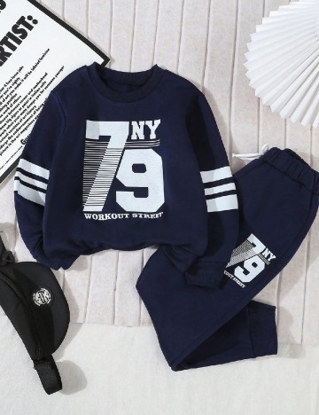 Compleu Shein Kids, bleumarin
